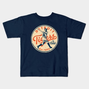 Vintage Tigers 3 by Buck Tee Kids T-Shirt